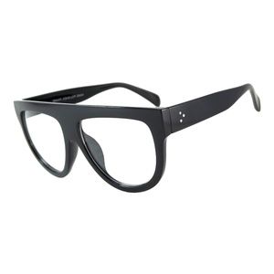 Oversized Retro Clear Lens Glasses Rihane Flat Top